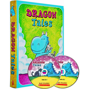 英文原版繪本 Dragon Tales 內褲超人同作者 Dav Pilkey 附2CD
