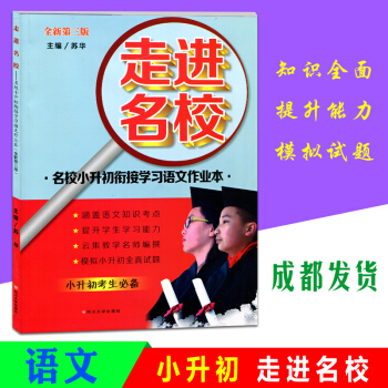 走进名校名校小升初衔接学习语文作业本语文试卷第三版考进名校面试真题试卷模拟测试卷全真试题知