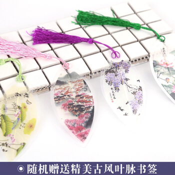 中国风叶脉书签鸟中孔雀图富贵牡丹送女友送母教师礼品书籍图书 pdf epub mobi 下载