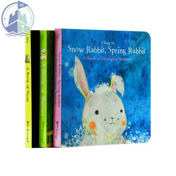 韓國暖心萌萌噠低幼繪本 寶寶紙闆書3冊套裝 寶寶 睡眠 四季 pdf epub mobi 電子書 下載