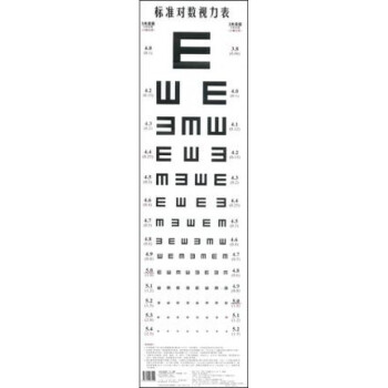 標準對數視力錶 pdf epub mobi 電子書 下載