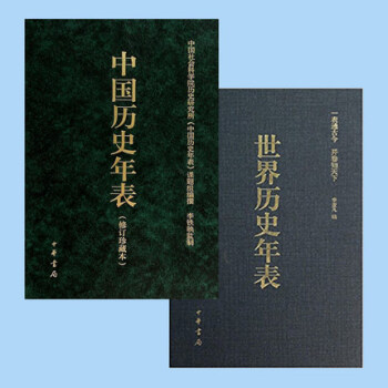 现货正版包邮 中国历史年表 世界历史年表 共2册 中华书局 pdf epub mobi 下载