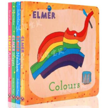 Elmer First Concepts: s/w pack of 4 board books [精裝] pdf epub mobi 下载