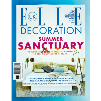 英国 ELLE DECORATION 杂志 订阅一年 E23 家居装饰艺术设计杂志