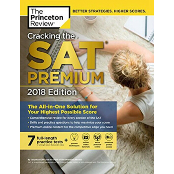 破解SAT考试2018 英文原版 Cracking the SAT Premium2018
