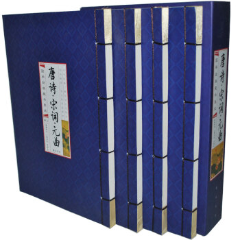 唐诗宋词元曲正版 国学经典线装中国古诗词鉴赏16开4卷国学经典藏书集成 pdf epub mobi 下载