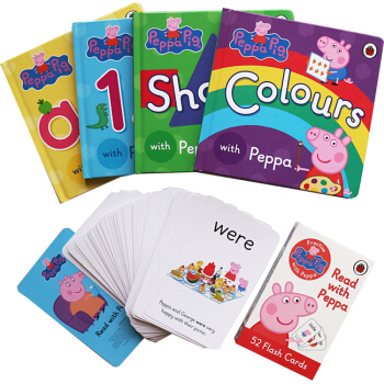 小豬佩奇Peppa Pig Colours Shapes 4冊紙闆 flash cards pdf epub mobi 下载