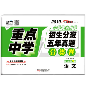 星空2019名校直通車重點中學小學畢業升學招生分班五年真題 分類捲語文小升初語文 pdf epub mobi 下载