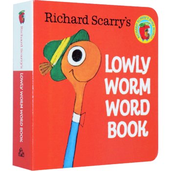 Richard Scarry's Lowly Worm Word Book 詞匯紙闆書 英文原版