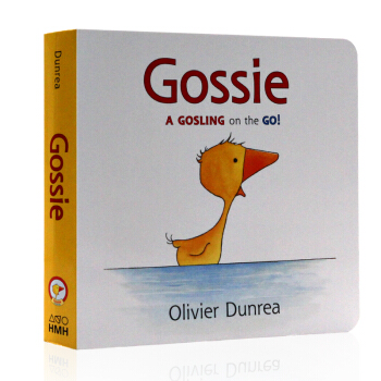 英文原版绘本 Gossie 纸板书 小鹅戈西和朋友们动词句型 Olivier Dunrea