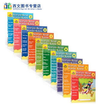 英文原版 Stories to Read Words to Know 加州教材练习册10册 送音频