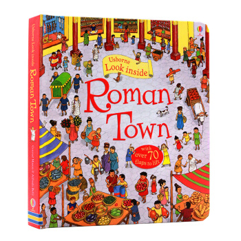 看里面低幼系列 揭秘古罗马 英文原版 Look Inside Roman Town科普纸板翻翻书 pdf epub mobi 电子书 下载