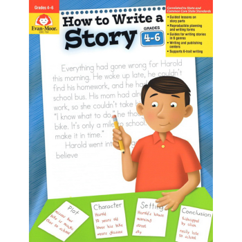 How to Write a Story Grades 4-6 如何寫故事 美國加州教材 英文原版 pdf epub mobi 下载