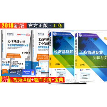 正版2018年2018中级经济师考试教材+真题模拟试卷经济基础知识+工商管理专业实务6本 pdf epub mobi 下载