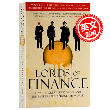 【中商原版】金融之王 英文原版 Lords of Finance 利雅卡特.艾哈邁德 金融經濟