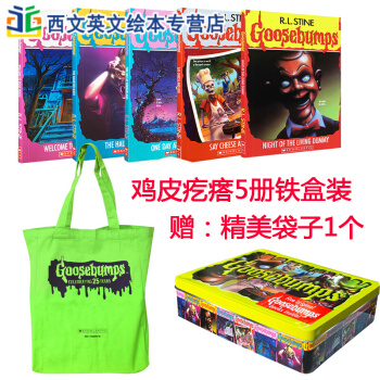 英文原版 Classic Goosebumps 鸡皮疙瘩5册铁盒装 桥梁章节书 pdf epub mobi 下载