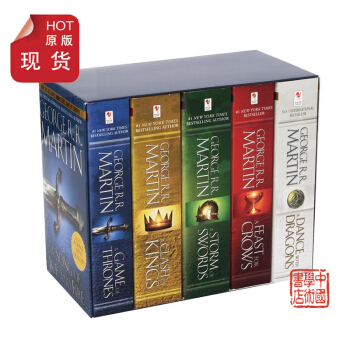 A Song of Ice and Fire 5 权利的游戏/冰与火之歌【英文原版 美国版1-5套】