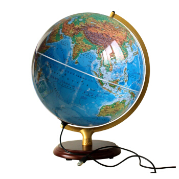 博目32cm學生標準教學經典中英地形/政區地球儀LED燈 教師節禮物 pdf epub mobi 下载