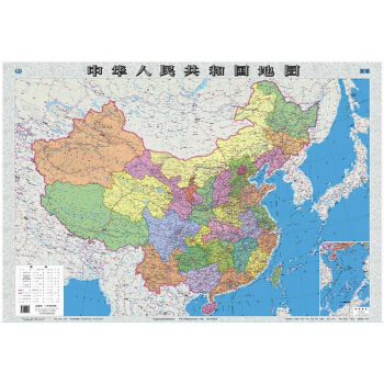 中国地图 2017新 折叠纸图有折痕 1.05米*0.75米 交通旅游 促销 政区交通 pdf epub mobi 电子书 下载