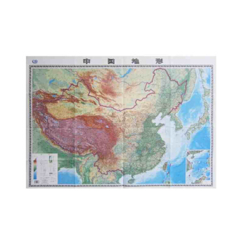 2018中国地图 地形地势图 展开尺寸1.1*0.8m贴图单张折叠 全开袋装中国 pdf epub mobi 电子书 下载