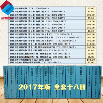 2017年版 铁路工程预算定额 pdf epub mobi 下载
