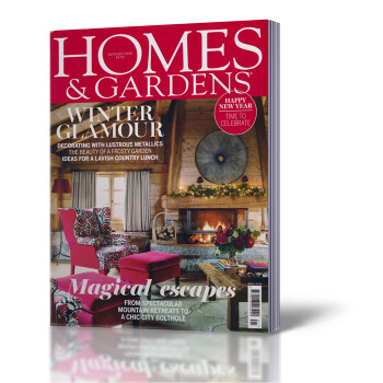 HOMES&GARDENS 傢居設計雜誌2018年1月 全英文傢居裝修裝飾類雜誌