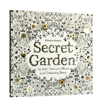正版 现货 秘密花园 涂色书 英文原版 Secret Garden 中缝可平摊