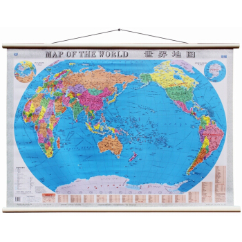 2016世界地圖掛圖中英文對照 防水覆膜 精裝掛繩版 1.1米X0.8米規格 pdf epub mobi 下载