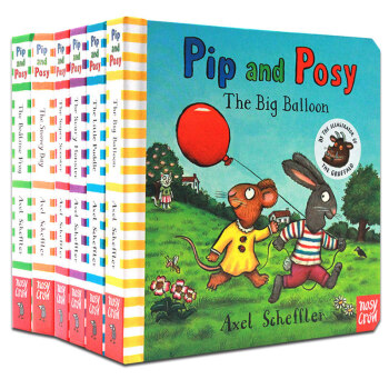 英文原版绘本 Pip and Posy 波西和皮普系列 6册纸板 儿童图画故事书