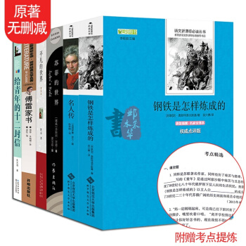 初中八年级必读课外书无删减 全6册 傅雷家书苏菲的世界给青年的十二封信平凡的世界钢铁名人传课外读物 pdf epub mobi 下载