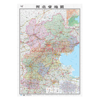 2018河北省地图（袋装折叠版）尺寸：1068mm*749mm 全开本 交通标注详细 pdf epub mobi 电子书 下载