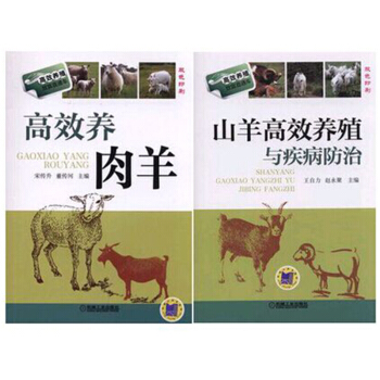 区域包邮 高效养殖致富直通车:山羊高效养殖与疾病防治+高效养殖致富直通车 高效养肉羊 2本