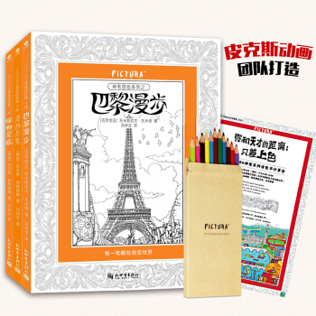 PICTURA神笔涂绘系列 减压涂色书籍 手绘涂色书 成人填色书 彩铅 填色 花之绘 pdf epub mobi 下载