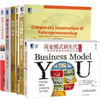 张玉利教授推荐 6册套装 创业者手册 商业模式新生代个人篇 创业计划书 创新企业家精神 等 pdf epub mobi 下载