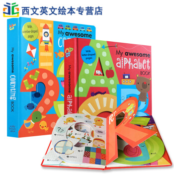 进口原版 My Awesome Alphabet Counting Book1-20幼儿书