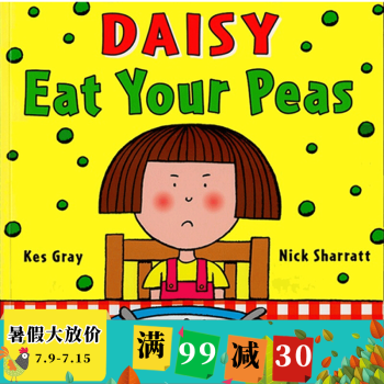 英文原版绘本 Eat Your Peas 吴敏兰书单Nick Sharratt 黛西吃豌豆Daisy