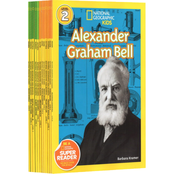 英文原版 美国国家地理分级读物National Geographic KIDS 人物传记 12册