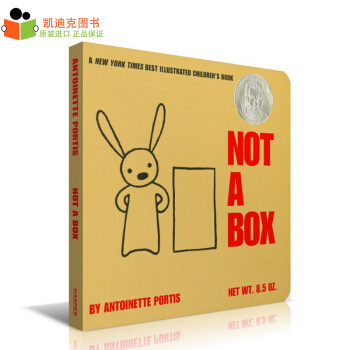 美國進口 創意繪本獲蘇斯奬 Not a Box 這不是個箱子【紙闆書】#