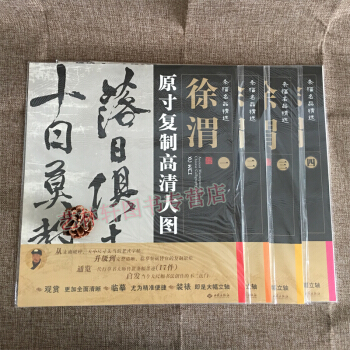 条幅名品精选.原寸复制高清大图 徐渭 全1-4幅 徐渭书法碑帖 徐渭行书 草书西苑出版