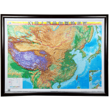 中国地形图挂图 立体精雕三维凹凸 地理学习 商务办公装饰 1.13*0.87m 加框订制 pdf epub mobi 下载