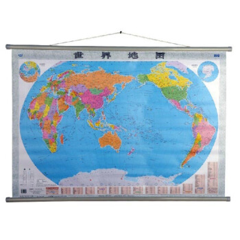 世界地图挂图 双面覆膜防水 商务办公 书房教室装饰 1.5米X1.1米 pdf epub mobi 电子书 下载