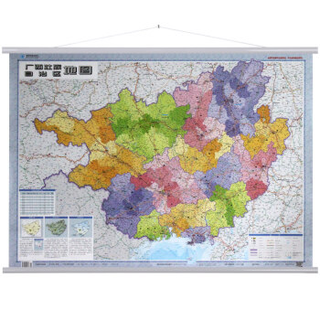 2018 广西壮族自治区地图挂图 1.1*0.8m 广西地图政区版 pdf epub mobi 电子书 下载