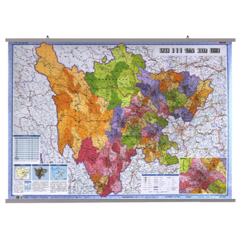 2018四川省地图挂图1.1米x0.8米 按县级划分四川地图政区版双膜整张 商务办公学习 防水覆膜 pdf epub mobi 电子书 下载