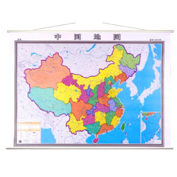 2018中国地图挂图 横版 挂图尺寸1.4*1米挂绳挂图 精装办公政区地图 防水覆膜 pdf epub mobi 下载