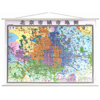 北京市地图挂图+北京城市地图挂图二合一挂图 正反面印刷1.4米*1米 划区包邮 pdf epub mobi 电子书 下载
