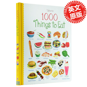 1000种食物 英文原版 1000 Things To Eat认知识物 英文启蒙早教 英文食物单词书