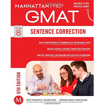 【中商原版】GMAT句子改错指南第六版 英文原版GMAT Sentence Correction pdf epub mobi 电子书 下载