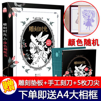 【贈大相框】雕刻時光（塗色刻紙書）DIY手工製作 創意生日禮物送男女朋友 愛情互動遊戲解壓 pdf epub mobi 下载