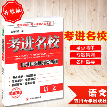 2018考进名校 小升初考前分类集训 语文升级版透析成都小考冲刺八大名校赠答案与试卷 pdf epub mobi 下载