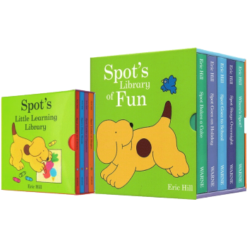 Where's Spot 小玻在哪裏5冊+小玻的小小圖書館4冊 兒童英語啓濛繪本 英文原版